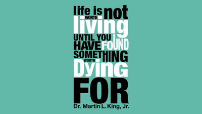 

Posterhouzz Finding Something Worth Dying For - Martin Luther King Jr. Quote - Motivational Poster Paper Print(12 inch X 18 inch, Rolled)