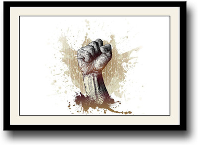

Power fist artistic Fine Art Print(10 inch X 14 inch, Framed)