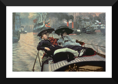 

Tallenge Modern Masters Collection - On the Thames by James Tissot - Premium Quality A3 Size Framed Poster Paper Print(17 inch X 12 inch, Framed)