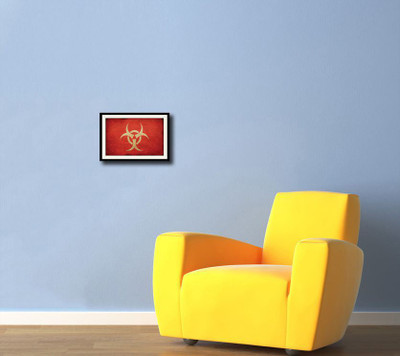 

Symbol in red background Fine Art Print(10 inch X 14 inch, Framed)