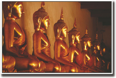 

Gold Buddha statue Fine Art Print(12 inch X 18 inch, Rolled)