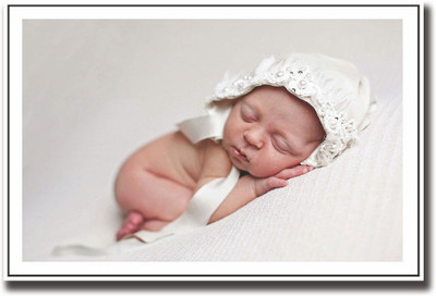 

White cap baby sleeping Fine Art Print(12 inch X 18 inch, Rolled)