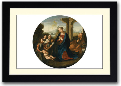 

Vintage Jesus Painting Fine Art Print(14 inch X 20 inch, Framed)