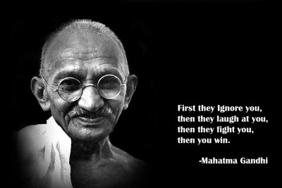 

Oshi - Mahatama Gandhi Motivational Quote (2) Paper Print(12 inch X 18 inch, Streched)