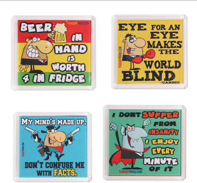 

Thoughtroad Yeh Hai Meri Kahaani Fridge Magnet Pack of 4