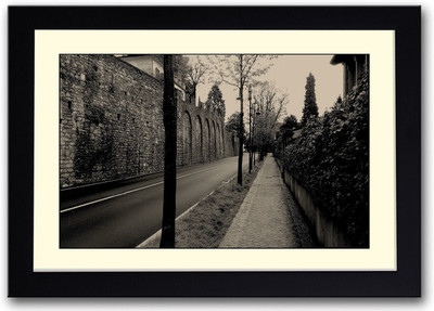 

City Street Fine Art Print(14 inch X 20 inch, Framed)