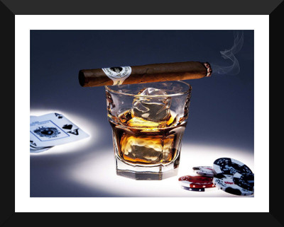 

Tallenge - Sip, Smoke And Savour - Premium Quality A3 Size Framed Poster Paper Print(17 inch X 12 inch, Framed)