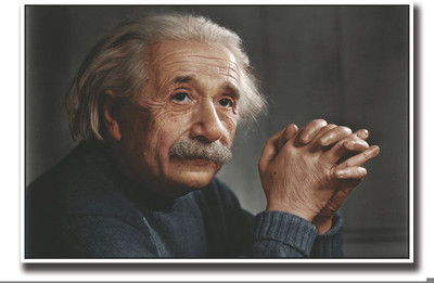 

Posterhouzz Albert Einstein Photograph Fine Art Print(12 inch X 18 inch, Rolled)