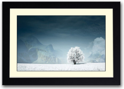 

Snow on Tree Fine Art Print(14 inch X 20 inch, Framed)
