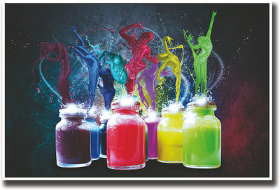 

Paint dancers abstract Fine Art Print(12 inch X 18 inch, Rolled)