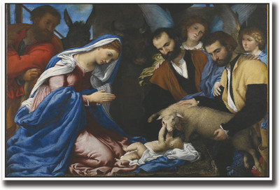 

Jesus Christ birth vintage art Fine Art Print(12 inch X 18 inch, Rolled)