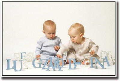 

Baby playing with letters Fine Art Print(12 inch X 18 inch, Rolled)