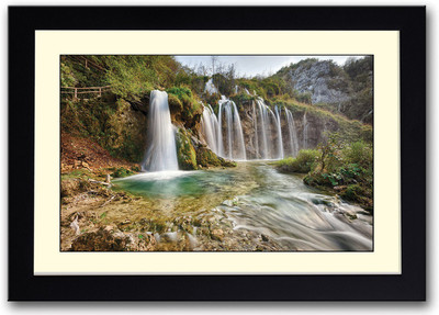 

Stunning Waterfall Fine Art Print(14 inch X 20 inch, Framed)