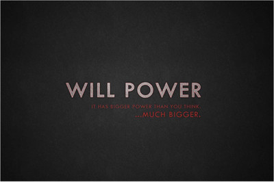 

Will Power Has Bigger Power Than You Think Paper Print(12 inch X 18 inch, Rolled)