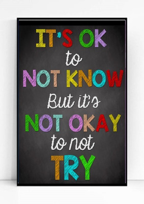 

Motivational Quotes 040 Paper Print(18 inch X 12 inch, Framed)