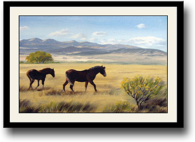 

Horses artistic Fine Art Print(10 inch X 14 inch, Framed)