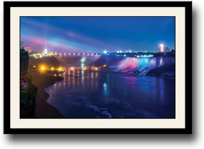 

Lights on Water Fine Art Print(10 inch X 14 inch, Framed)