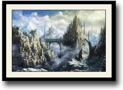 

Wonderful Castle in the Mountains Fine Art Print(10 inch X 14 inch, Framed)