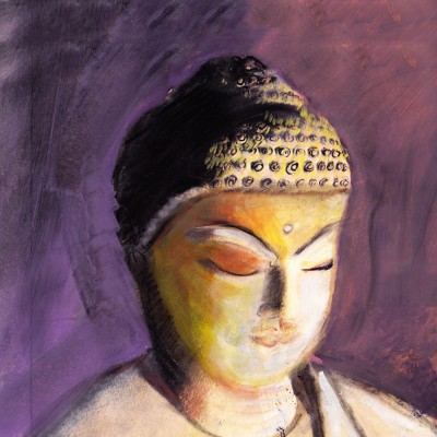 

Tallenge - Buddha In Purple - A3 Size Rolled Poster Paper Print(16.5 inch X 11.7 inch, Rolled)