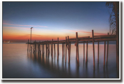 

Wooden dock Fine Art Print(12 inch X 18 inch, Rolled)