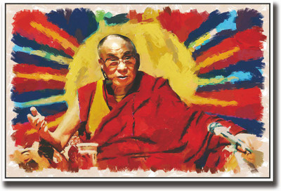 

Dalai lama artistic Fine Art Print(12 inch X 18 inch, Rolled)