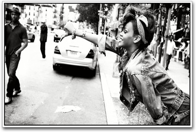 

Rihanna street Paper Print(12 inch X 18 inch)