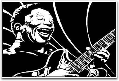 B. B. King Photographic Paper(12 inch X 18 inch)