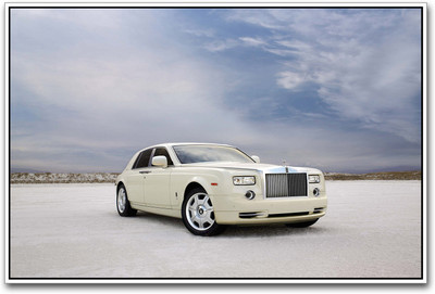 

White Ghost Super Car Paper Print(12 inch X 18 inch)
