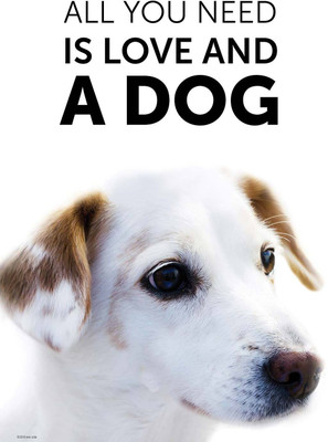 

EvaSola Cute Dog Poster Paper Print(17 inch X 12 inch, Rolled)