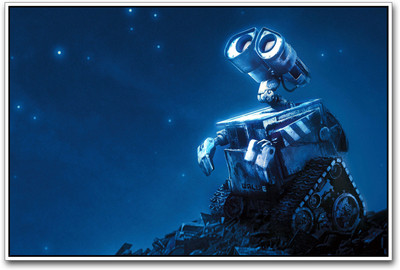 

Wall E looking at stars Paper Print(12 inch X 18 inch)