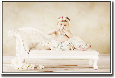 

Cute Baby Girl on Couch Fine Art Print(12 inch X 18 inch, Rolled)