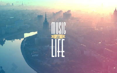 MUSIC WALLPAPER ON FINE ART MUSIC IS LIFE HD Fine Art Print(19 inch X 13 inch, Rolled)
