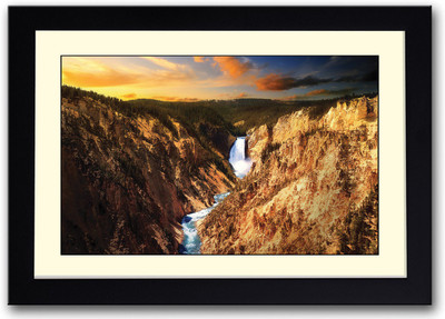 

Beautiful Waterfall AFP0361 Fine Art Print(14 inch X 20 inch, Framed)