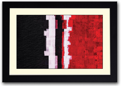

Abstract Black and Red Design Fine Art Print(14 inch X 20 inch, Framed)