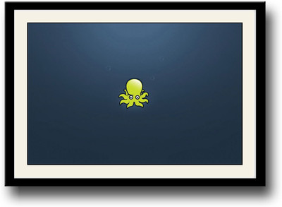 

Yellow octopus Fine Art Print(10 inch X 14 inch, Framed)