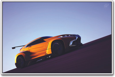 

Yellow Sports Car Paper Print(12 inch X 18 inch)