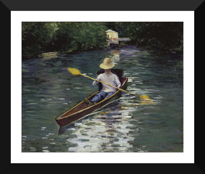 

Tallenge Old Masters Collection - Canoe on the Yerres River by Gustave Caillebotte - Premium Quality A3 Size Framed Poster Paper Print(17 inch X 12 inch, Framed)