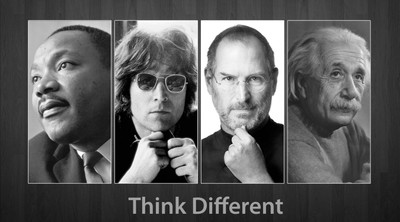 

Oshi - Think Different Paper Print(12 inch X 18 inch, Stretched)