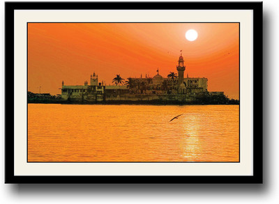 

Castle surrounded with lake Fine Art Print(10 inch X 14 inch, Framed)