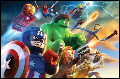 Lego Marvel Super Heroes Poster Paper Print(12 inch X 18 inch, Rolled) available at flipkart for Rs.239