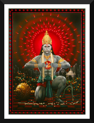 

Tallenge - Maharudra Hanuman - Digital Art - Medium Size Ready-to-hang Framed Art Print On - Medium Size Framed Art Print On Photographic Paper(13 inch X 18 inch, Framed)