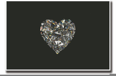

Posterhouzz Heart Diamond Fine Art Print(12 inch X 18 inch, Rolled)