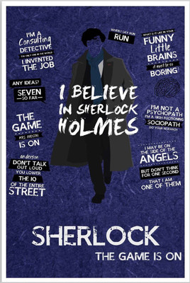 

Posterhouzz I Believe In Sherlock Holmes - Sherlocked Poster Paper Print(18 inch X 12 inch, Rolled)