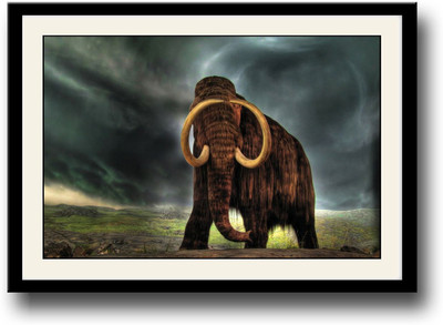 

Mammoth animal artwork Fine Art Print(10 inch X 14 inch, Framed)