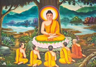 

Buddha Painting Canvas Art(16 inch X 24 inch)