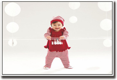 

Cute baby girl in red Fine Art Print(12 inch X 18 inch, Rolled)