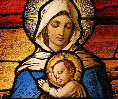 

Mother Mary With Jesus Paper Print(10 inch X 12 inch, Rolled)