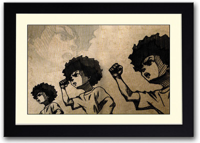 

Boys With Long Hair Art Fine Art Print(14 inch X 20 inch, Framed)