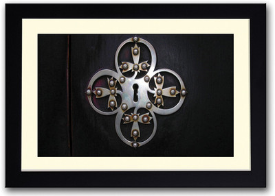 

Door With Key Hole Fine Art Print(14 inch X 20 inch, Framed)