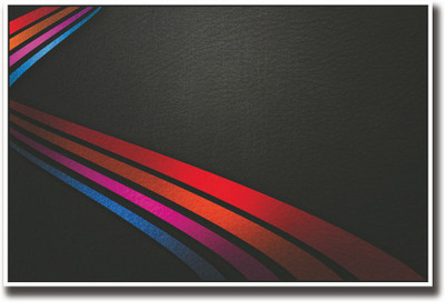

Abstract colorful stripes on black Fine Art Print(12 inch X 18 inch, Rolled)
